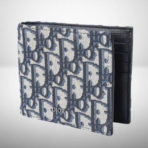 Christian Dior Oblique Bi-Fold Wallet - New